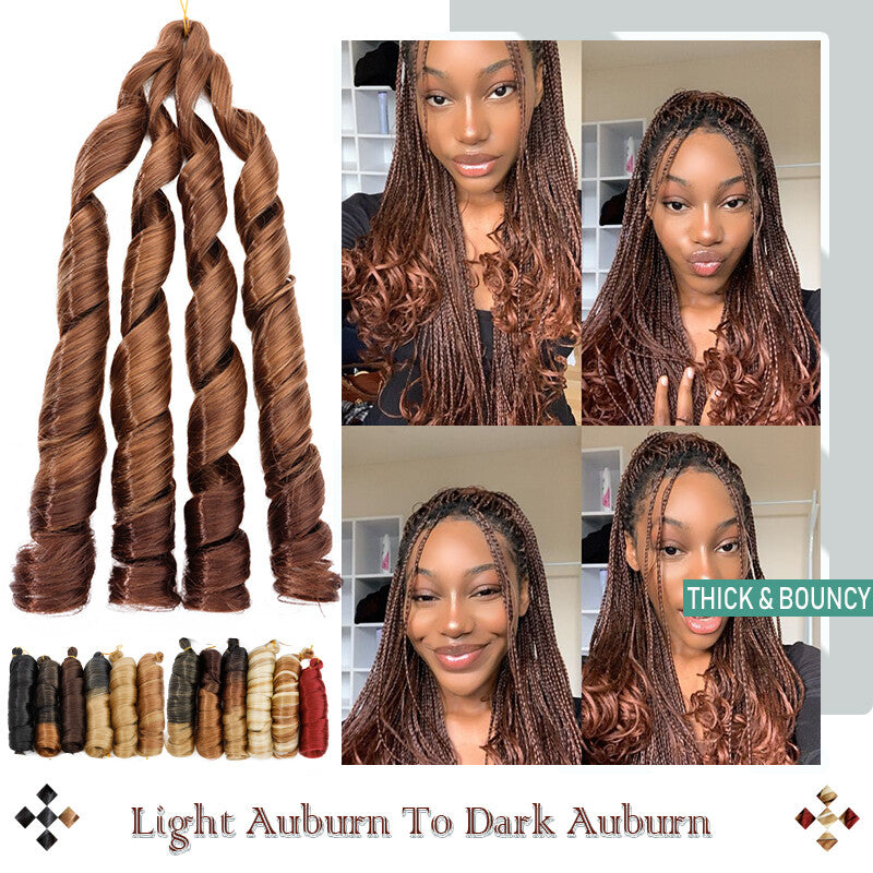 Loose Wave Braiding Hair Extensions Afro French Curls for Crochet & DIY Styles