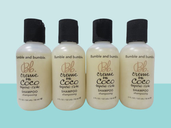 Tropical Coconut Shampoo - Riche Hydrating Hair Care 2oz Pack of 4
