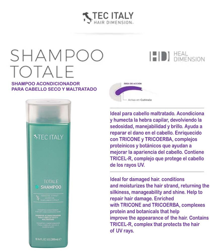 Repair Shampoo for Dry Damaged Hair - 10.1 oz Professional Hair Care
