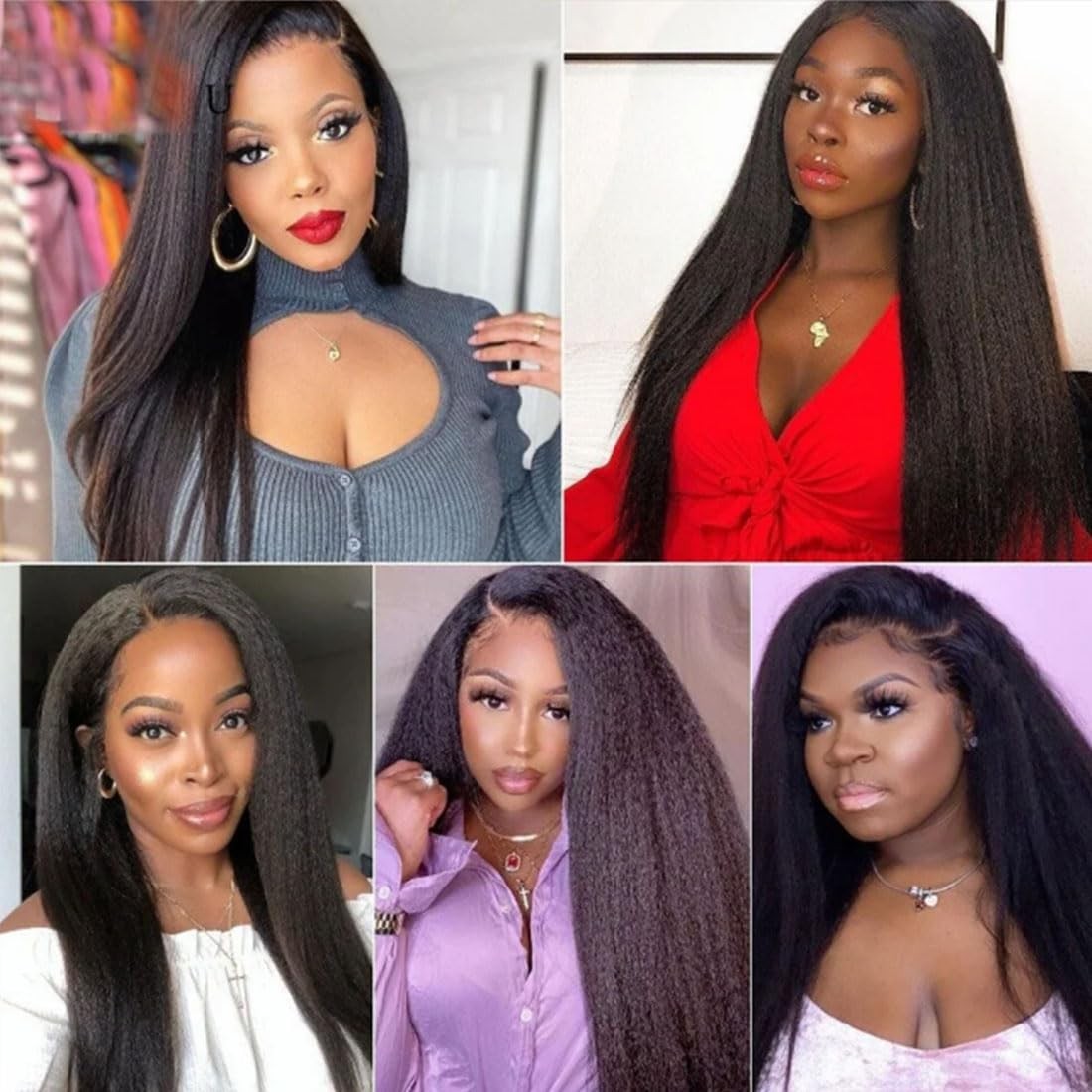 Kinky Straight Lace Closure 5x5 Human Hair Brazilian Remy 14 Inch