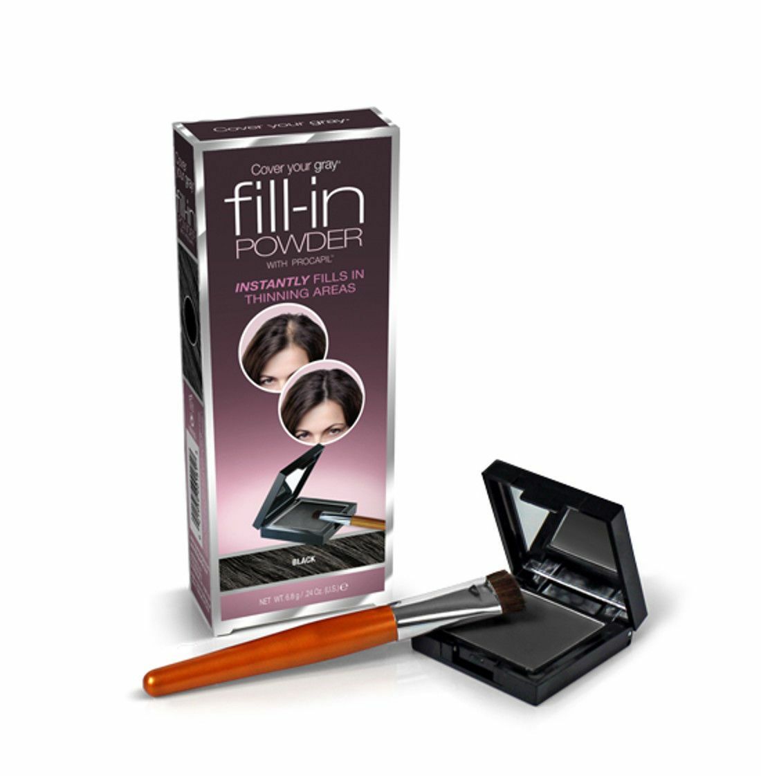 3-Pack Hair Concealer Powder for Thinning & Bald Spots - 8 Shades