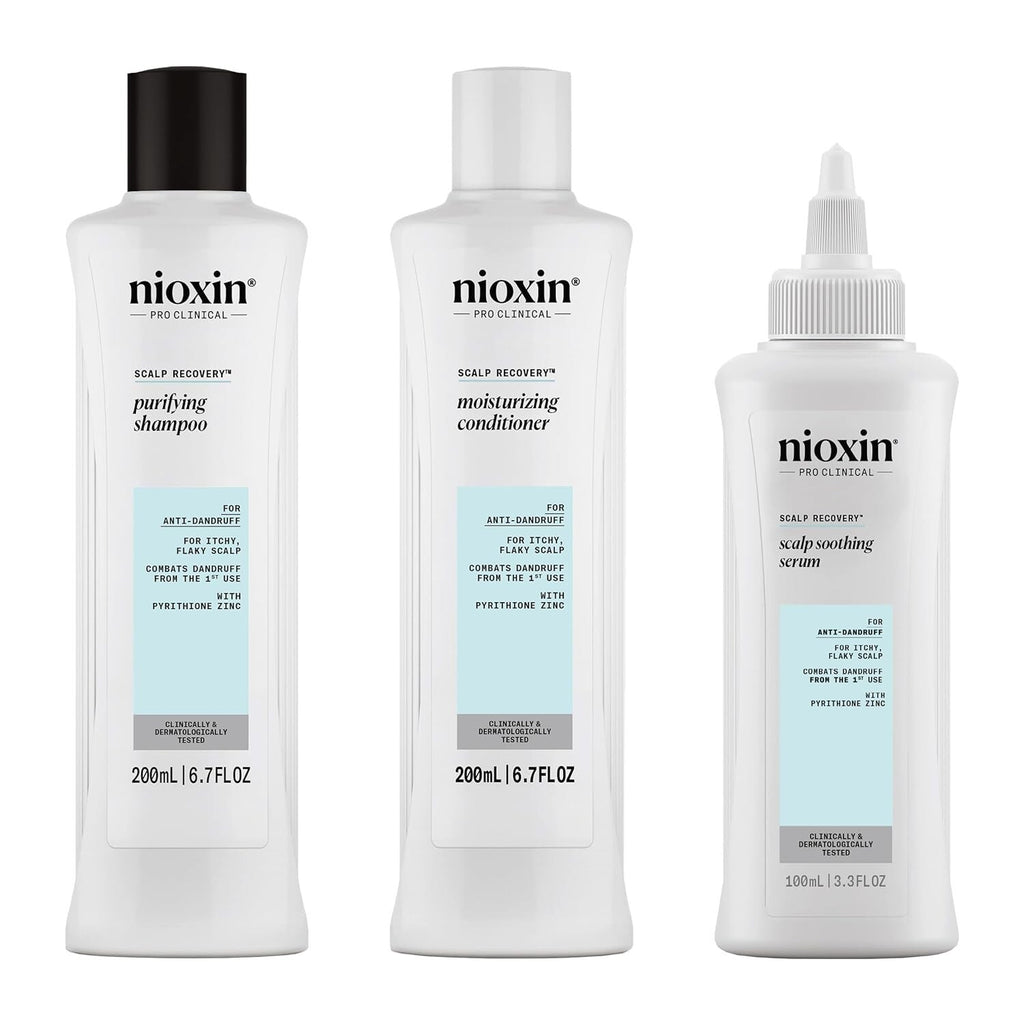 Nioxin Scalp Recovery Anti-Dandruff Hair Treatment Set - 3 Pack