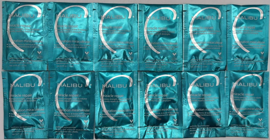 Malibu C Miracle Repair Wellness Hair Reconstructor - 12 Pack, 0.4 Fl Oz Each