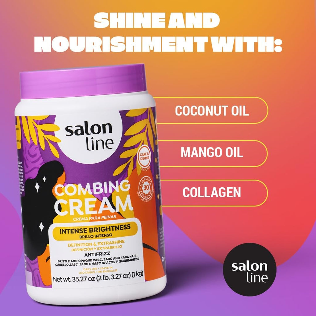 Maximum Shine Leave-In Hair Cream for Curly & Coily Hair - 35.27 Fl Oz