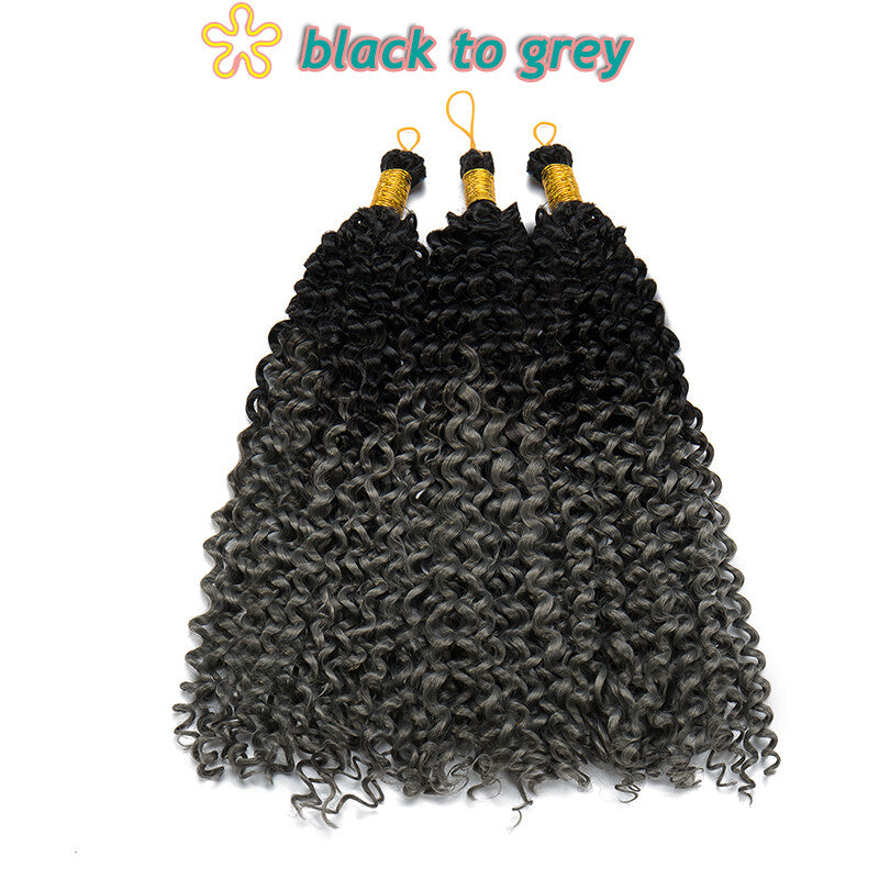 14-Inch Water Wave Crochet Hair Extensions for Black Women - Synthetic Braids