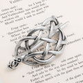 Silver Celtic Infinity Knot Hair Pin - Viking Style Hair Accessory