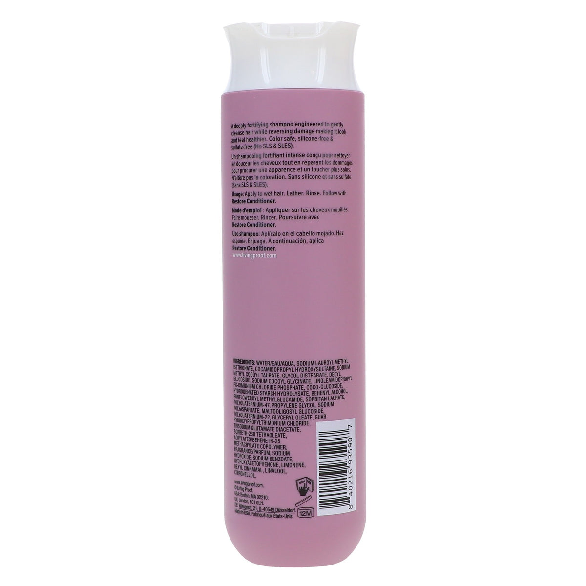 Living Proof Restore Shampoo 8 oz for Damaged Hair - Hydrating & Volumizing