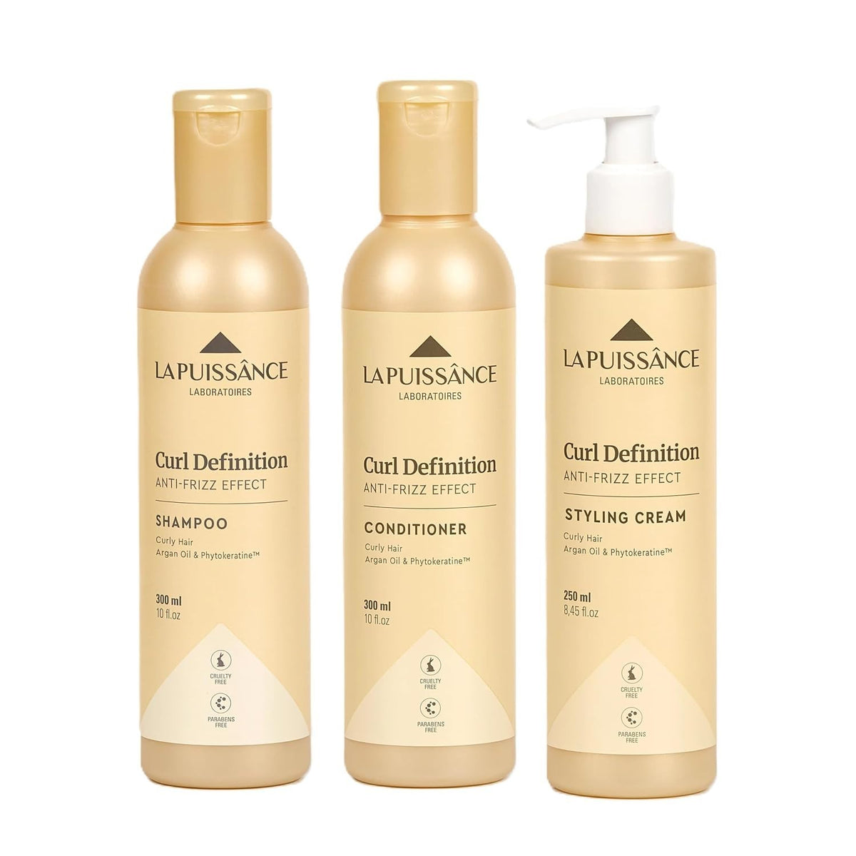 Curl Definition Kit Shampoo Conditioner Leave-In Cream for Curly Hair