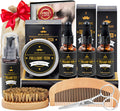 Men's Beard Care Kit with 3 Scented Oils, Grooming Gift Set for Dad & Husband