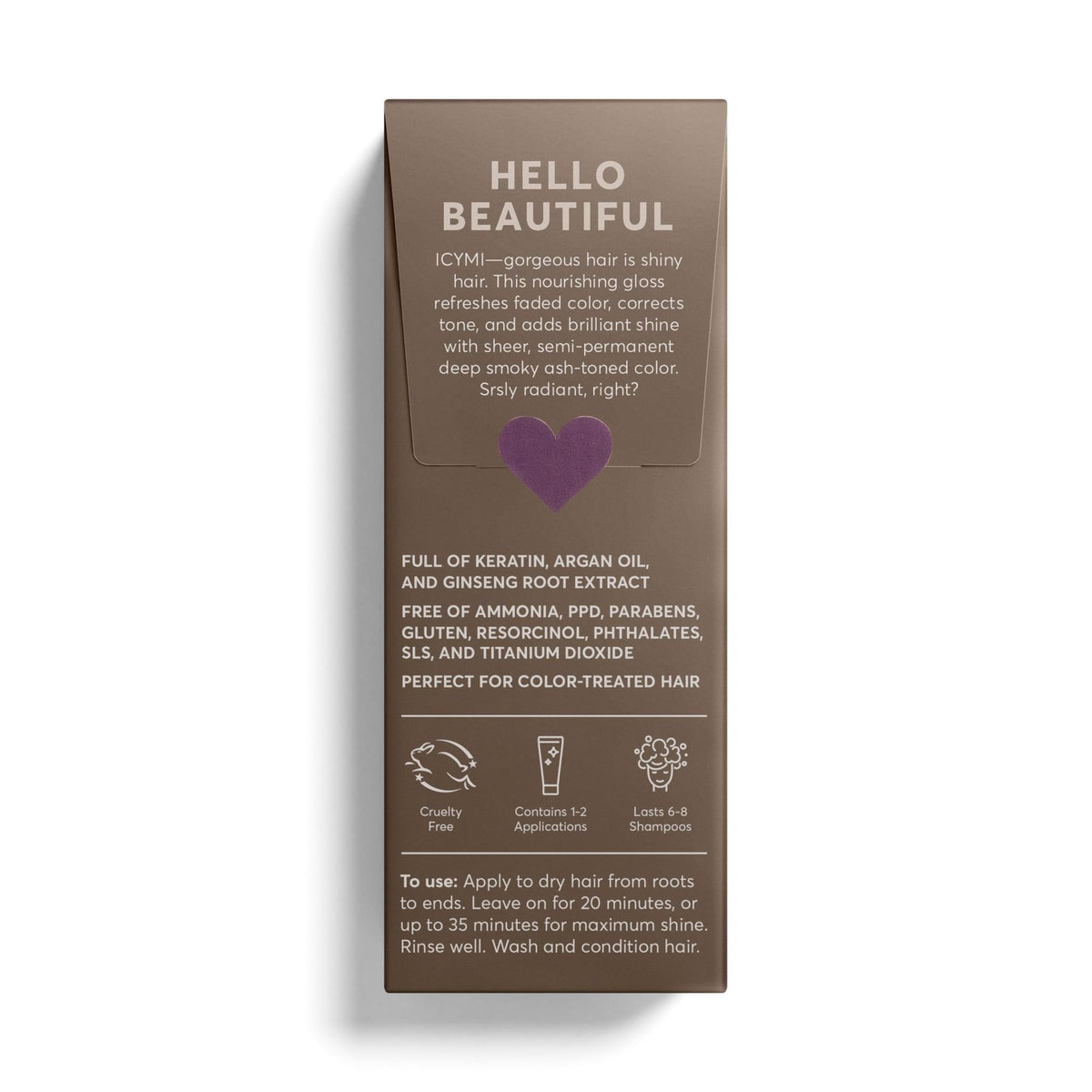 Hair Gloss for Brunette Hair - Color Reviving & Shine Enhancer, Espresso