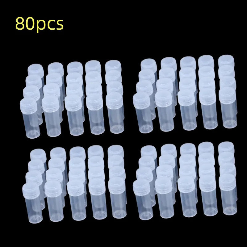 5ml Plastic Sample Jars - Small Storage Vials for Pills, Liquids & Powders