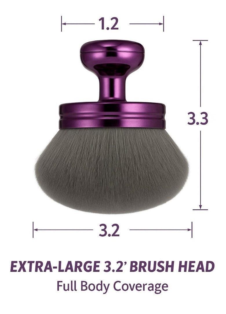 Extra Large Body Makeup Brush - 3.2" Kabuki for Full-Body Application
