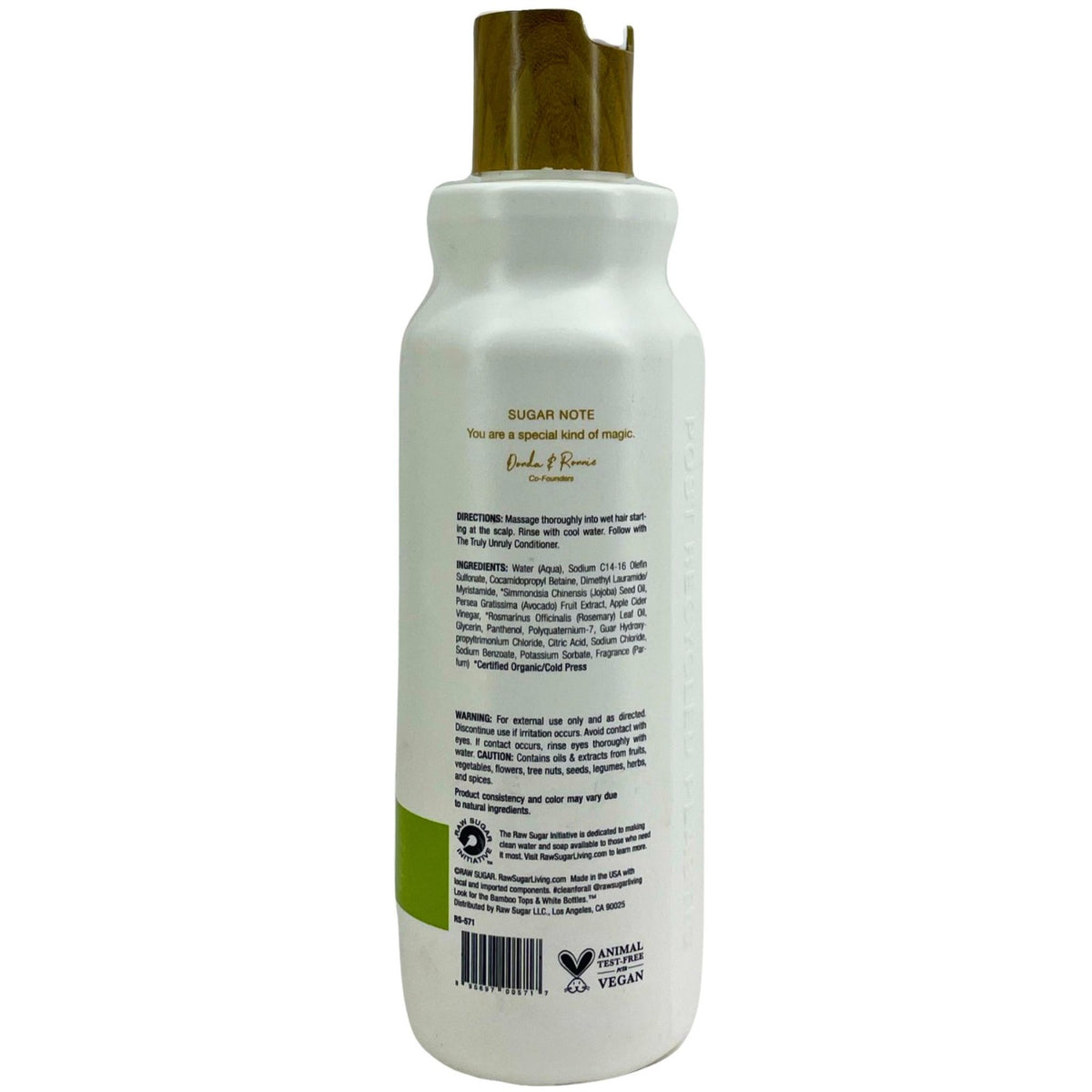 Raw Sugar Truly Unruly Shampoo for Curly Hair 18 Oz - 6 Pack
