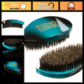 Medium Boar Bristle Curved Palm Brush for 360 Waves - Wave Cap & Durag Use