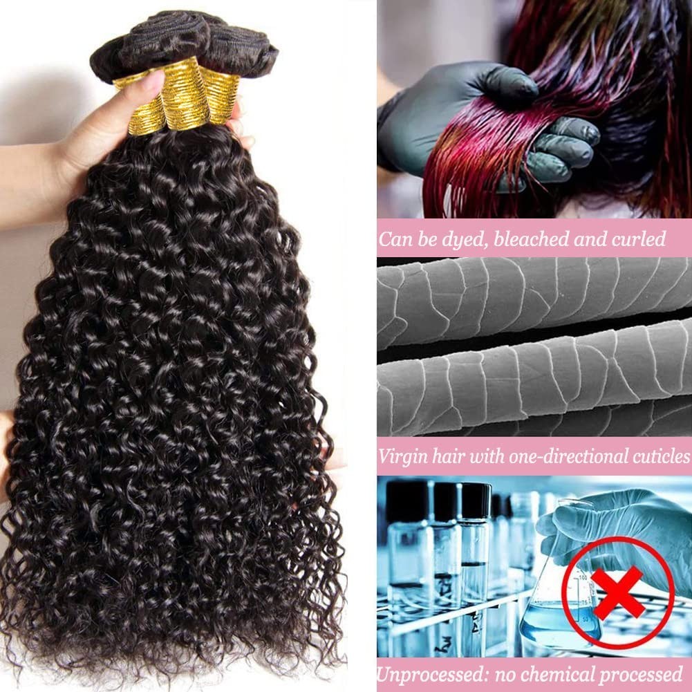 Deep Wave Brazilian Human Hair Bundle - Tangle-Free & Natural 24 Inch
