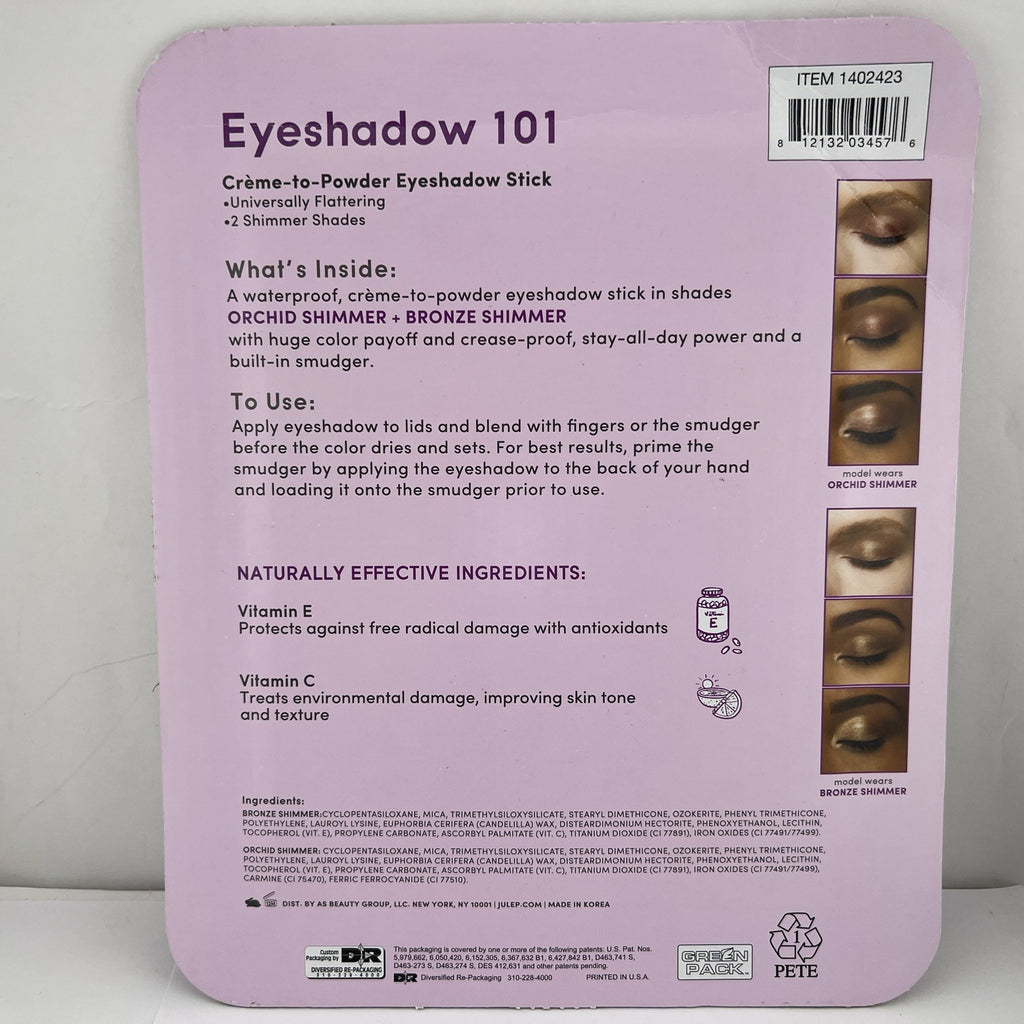 Crème-to-Powder Eye Shadow Duo - Orchid Shimmer & Bronze Shimmer