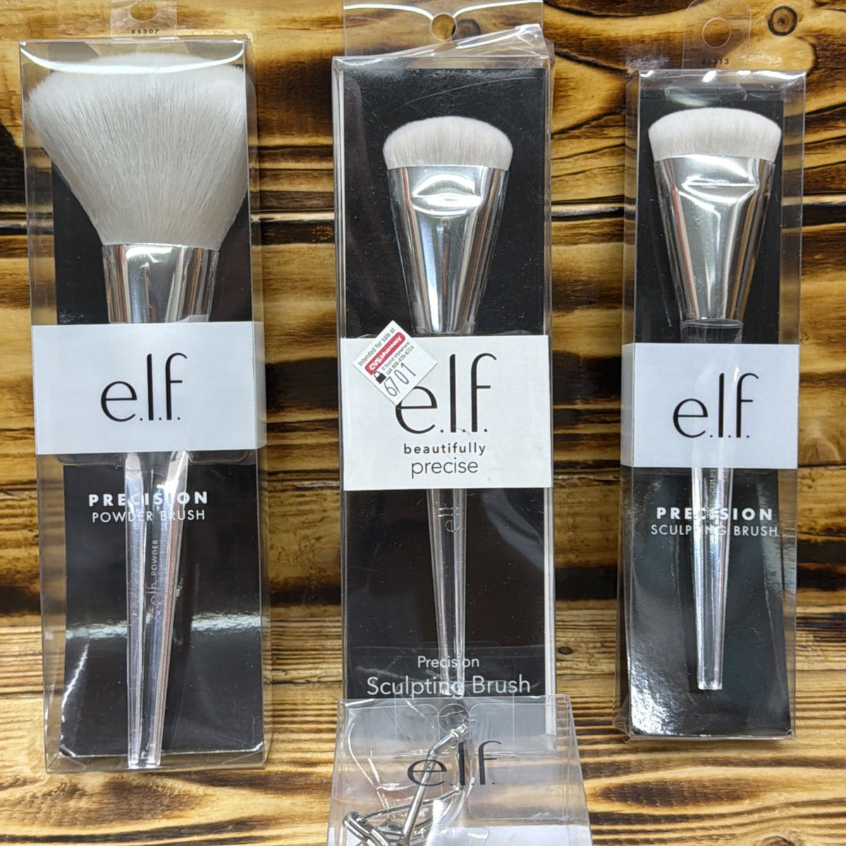 E.L.F. Precision Brush Lot with Eyelash Curler