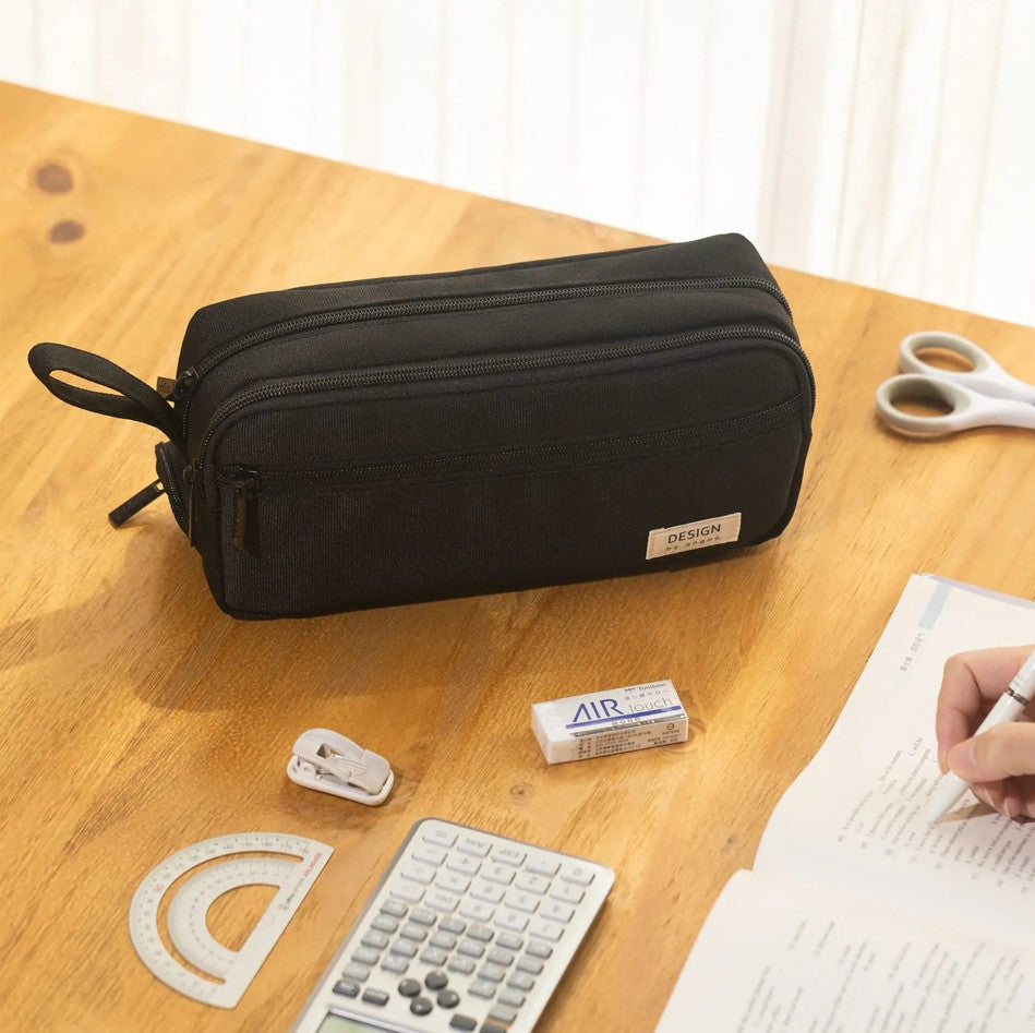 Large Capacity 3 Layer Pencil Case Multi-Compartment Stationery Organizer