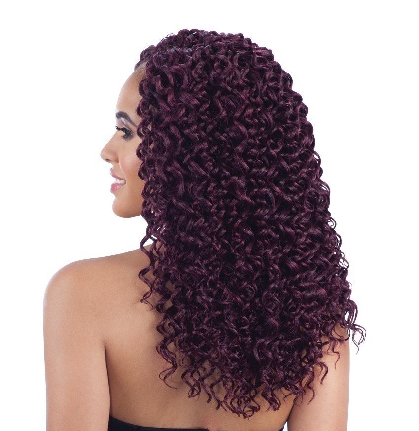Beach Curl Synthetic Crochet Hair Bulk 12-Inch for Braiding & Styling