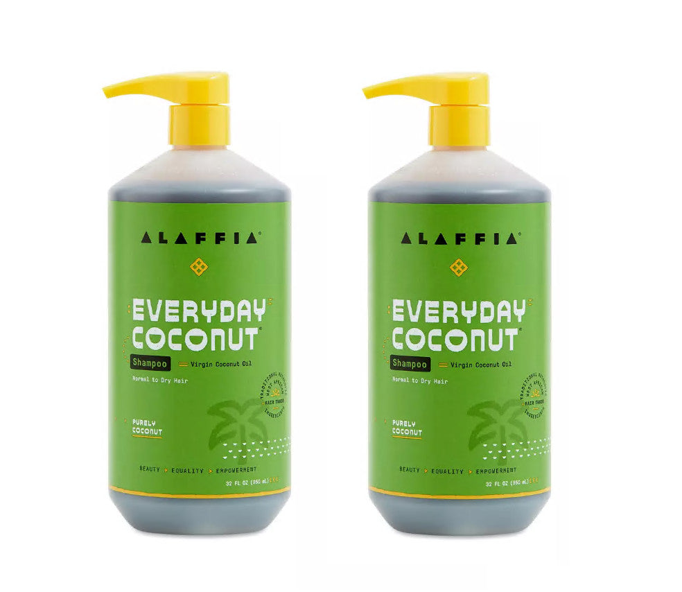 Coconut Shampoo 32 oz Pack of 2 - Nourishing Fair Trade Hair Care