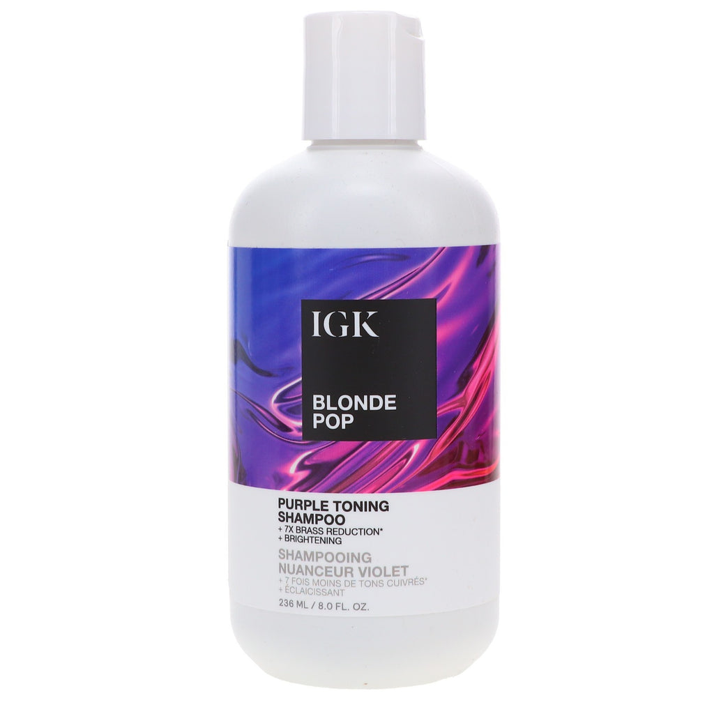 Purple Toning Shampoo for Blonde Hair - 8 oz Salon-Quality Brightening