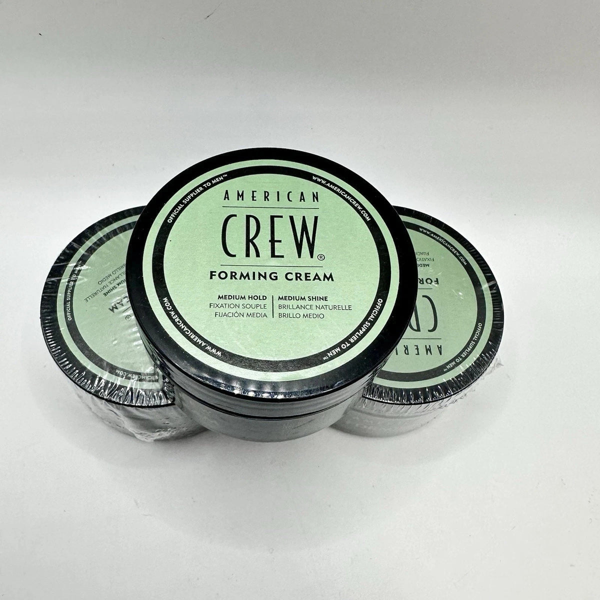 American Crew Men's Hair Forming Cream 3oz - Medium Hold & Shine, Pack of 3