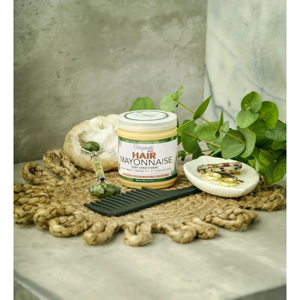Organic Hair Mayonnaise 15 oz Pack of 4 - Moisturizes & Strengthens Damaged Hair