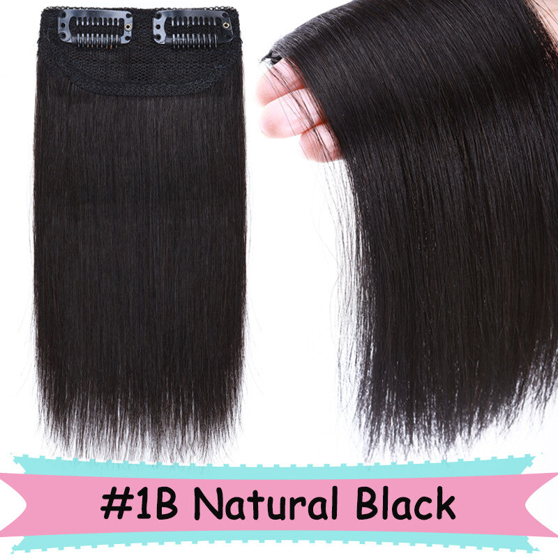 V Shape Clip-In Human Hair Extensions Full Head - Blonde, Remy Virgin