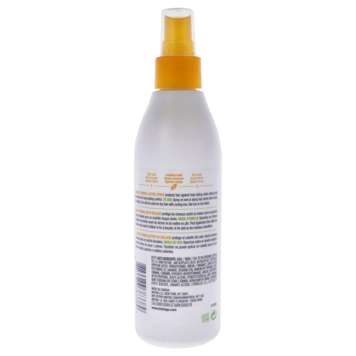 Thermal Active Hairspray by Matrix (Biolage) 8.5 oz – Heat Protection & Volume