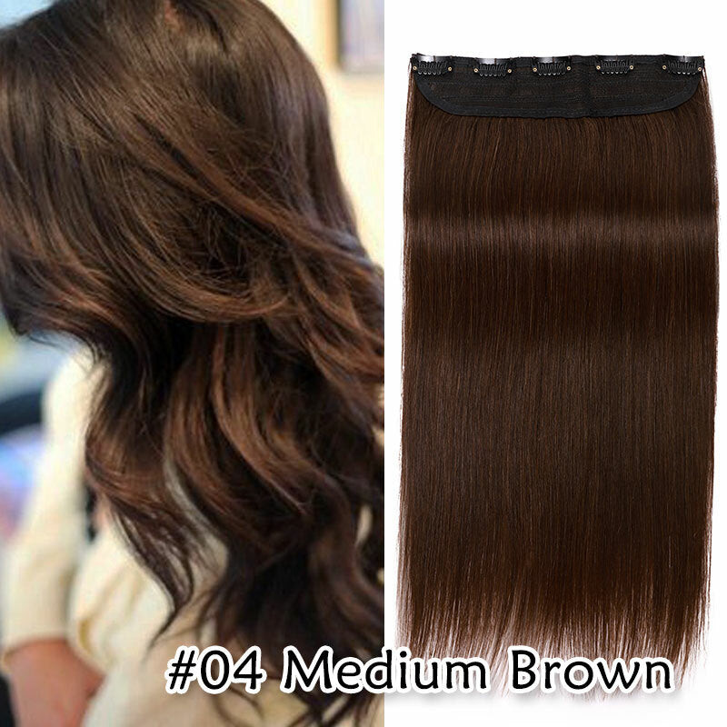 Thick Long Ombre Clip-In Hair Extensions - Human Remy Full Head Set