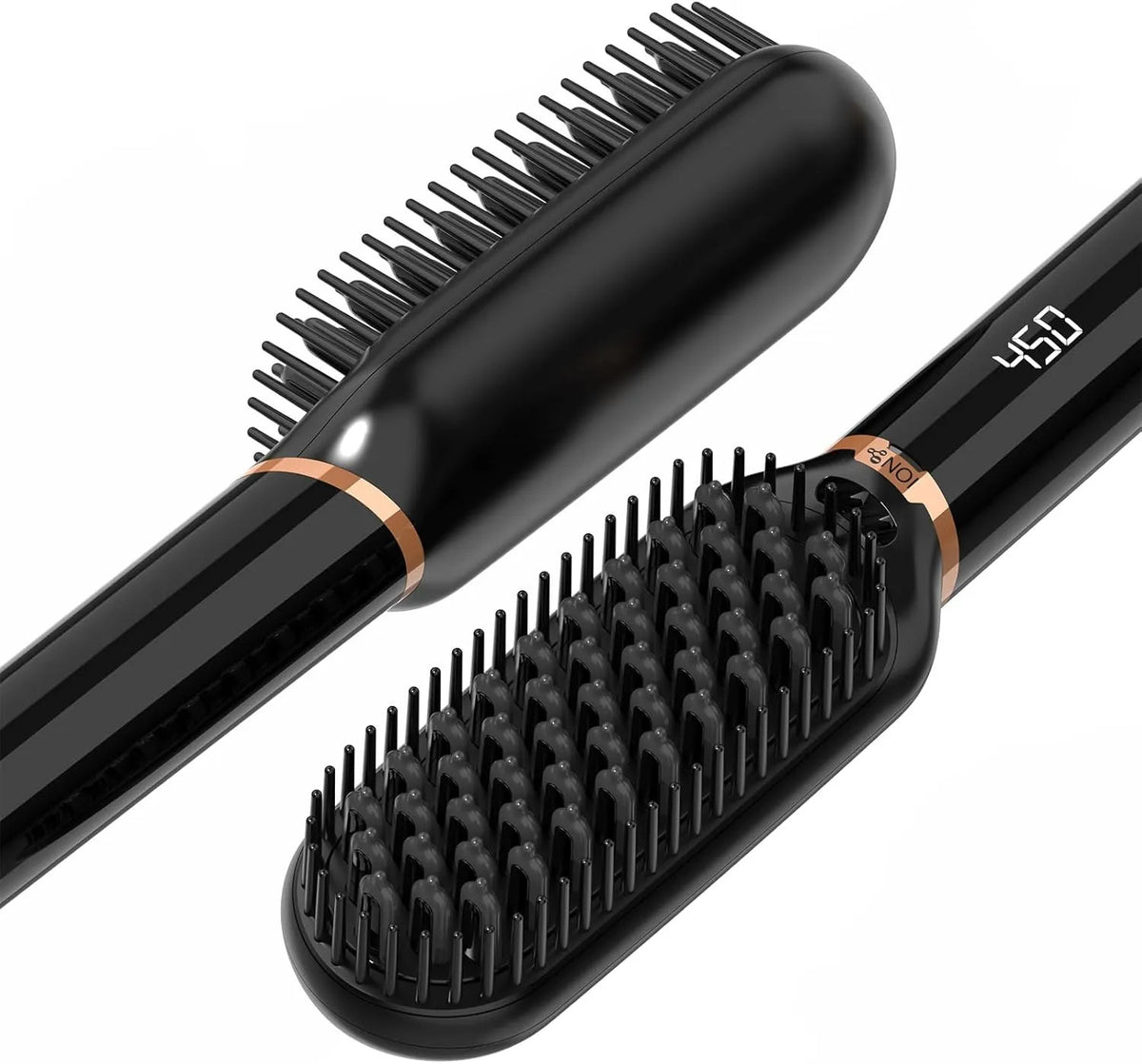 Ionic Hair Straightening Brush with Dual Voltage & 6 Heat Settings