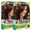 Garnier Nutrisse Ultra Creme Hair Color 50 Truffle Brown 2-Pack - Permanent, Nourishing, Gray Coverage