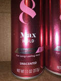 Suave Max Hold Unscented Hairspray - 3 Pack 11 Oz for Strong Styling