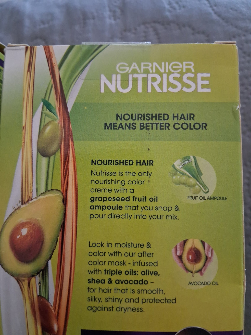 Lot 2 Garnier Nutrisse Nourishing Ultra Hair Color P1 Deep Amethyst