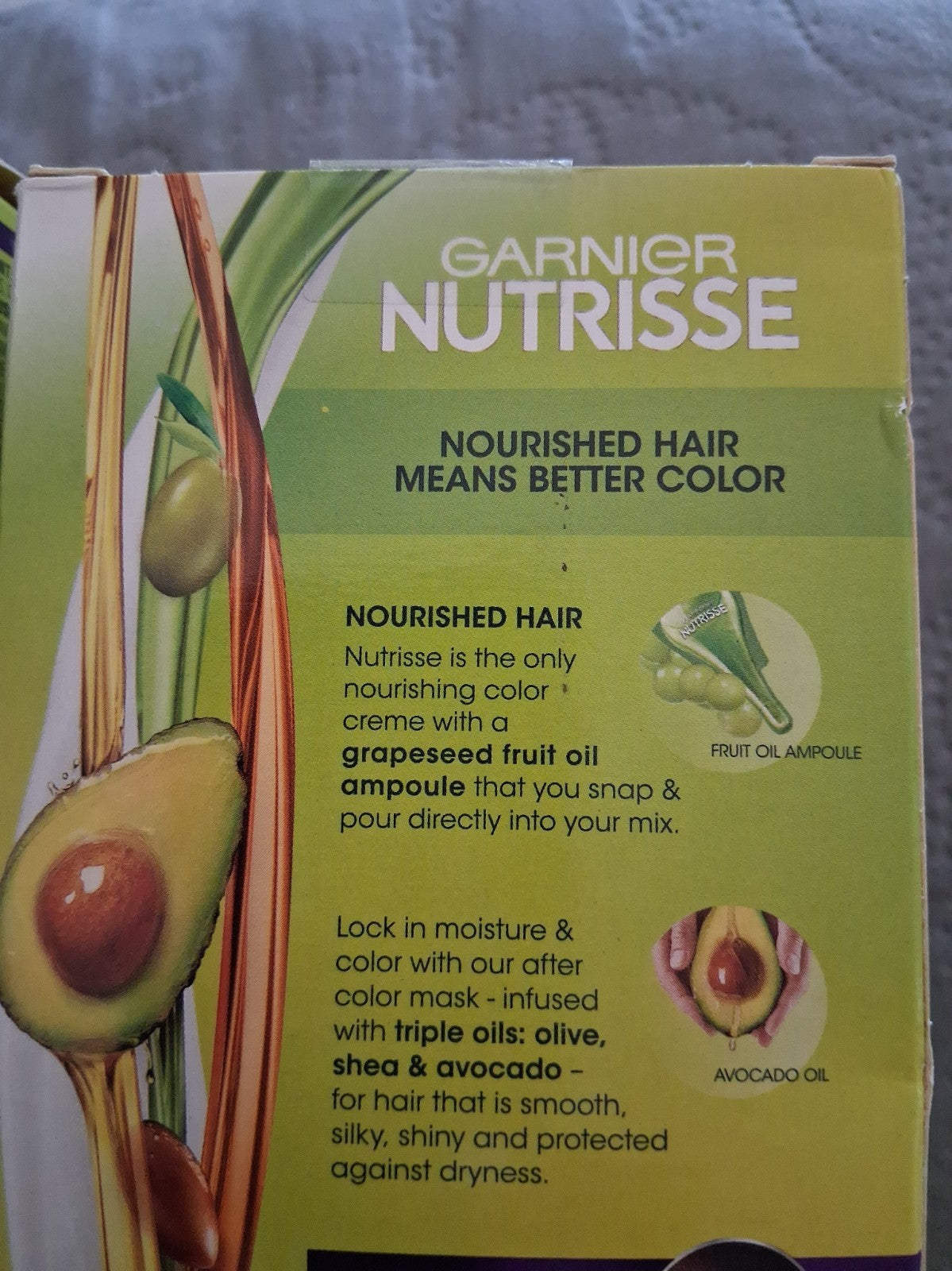 Lot 2 Garnier Nutrisse Nourishing Ultra Hair Color P1 Deep Amethyst