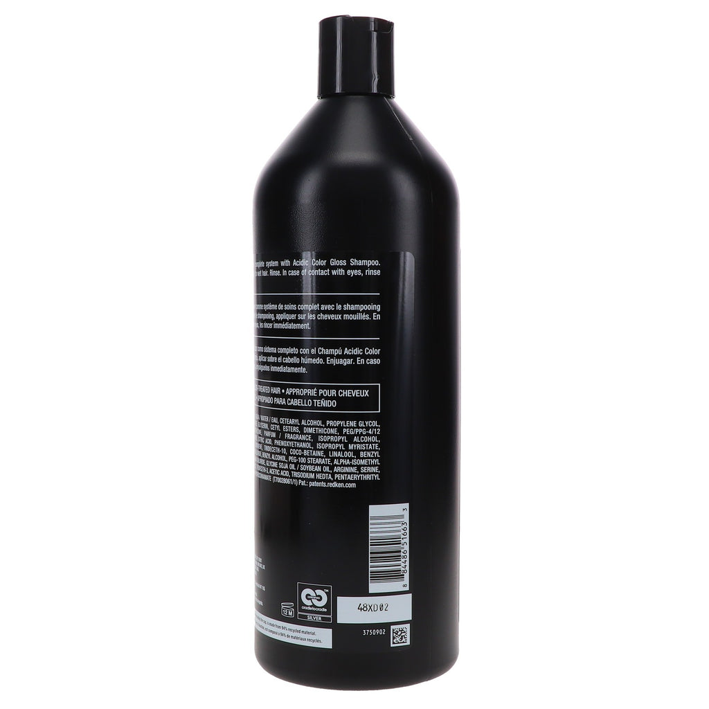 Redken Acidic Color Gloss Conditioner 33.8 oz for Color-Treated Hair - Sulfate-Free Shine