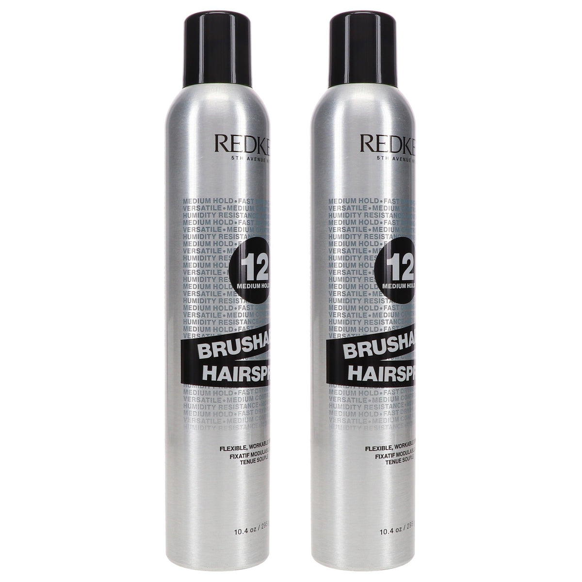 Redken Brushable Hairspray 12 - Flexible Hold & Hair Protectant 10.4 oz (2 Pack)
