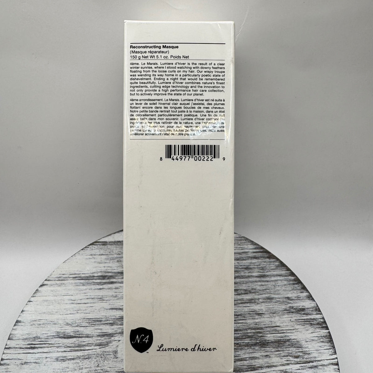 N.4 Reconstructing Hair Masque - 5.1 oz Hair Treatment for Damaged Hair