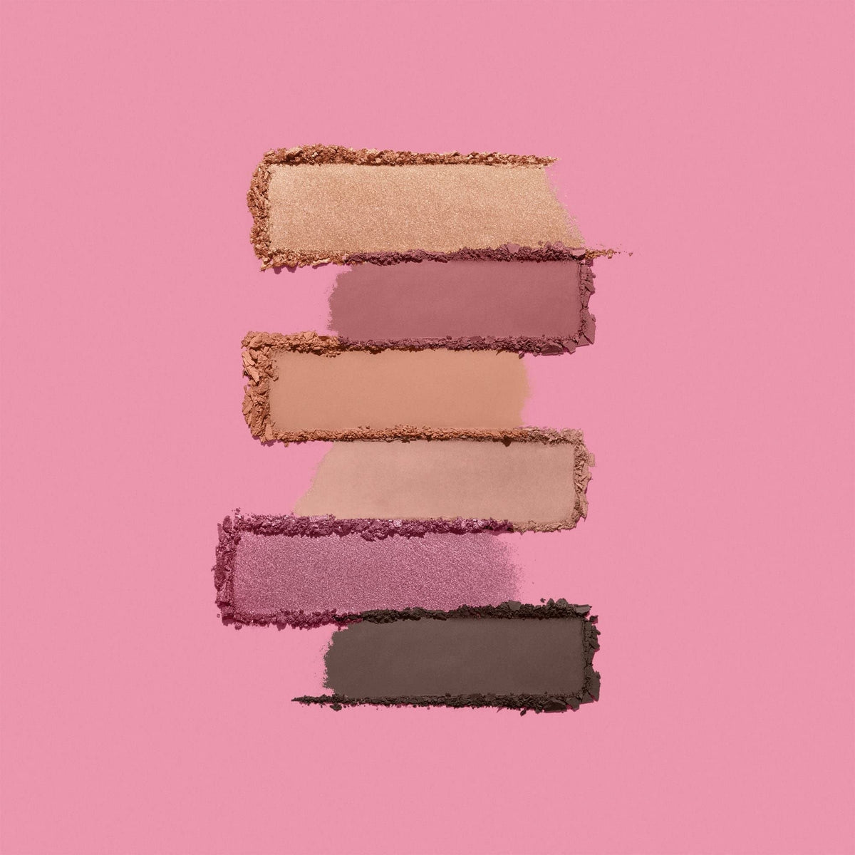 Vegan Eyeshadow Palette with 6 Pigmented Shades - Rosewood