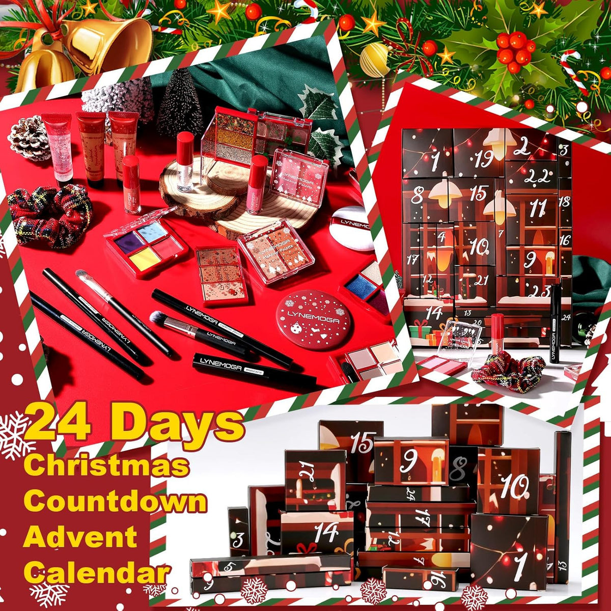Advent Calendar Makeup 2025 - 24 Day Holiday Gift Set for Women & Teens