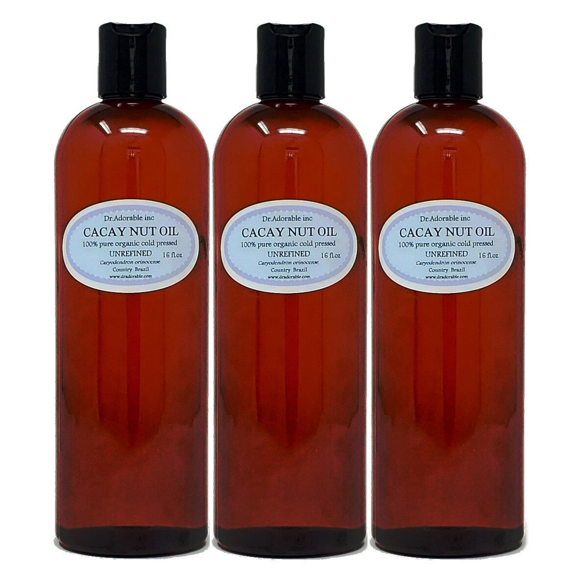 Unrefined Cacay Nut Oil for Skin Hair Body - Organic Anti-Aging Moisturizer