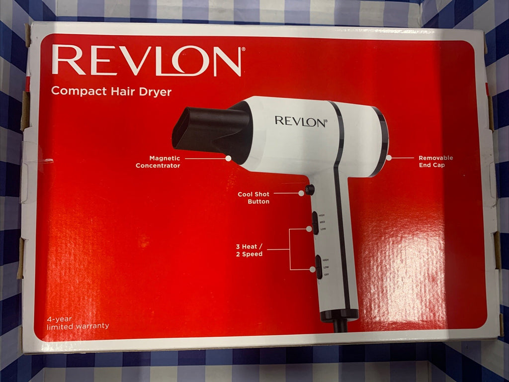 Revlon Crystal C Compact 1875W Hair Dryer Less Frizz Easy Styling