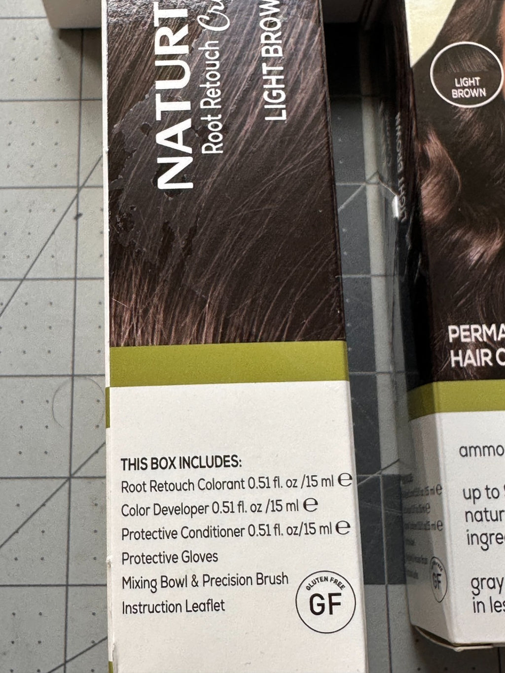Natural Hair Color Root Retouch Creme Light Brown 6-Pack - Permanent Hair Dye