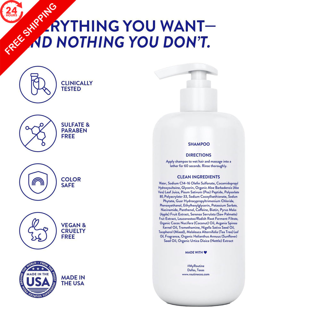 Anti-Thinning Hair Shampoo - Sulfate-Free, Color Safe, 14 Fl Oz