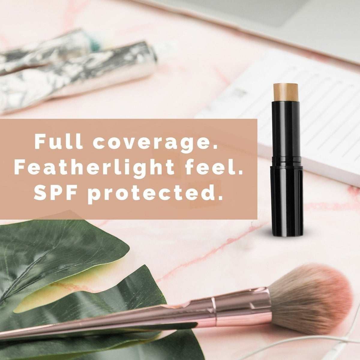 Foundation Stick Concealer - Full Coverage Creamy Finish in Almond