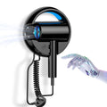 110V Wall-Mounted Hair Dryer with Night Light for Bathroom - Graphite Ash
