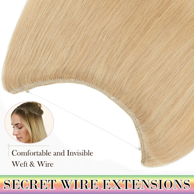 Clip-In Remy Human Hair Extensions with Invisible Wire - Thick Balayage