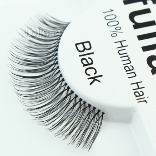 100% Human Hair False Eyelashes - Natural Look, Handmade