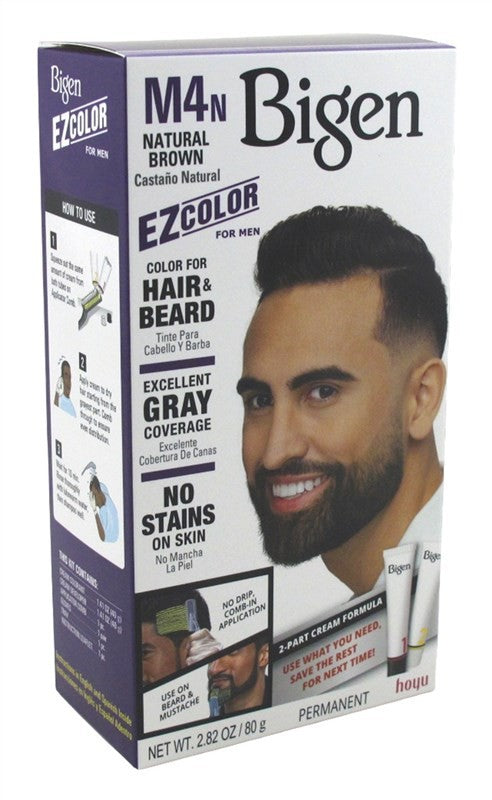(3 Pack) Hair Color Kit for Men - Natural Brown, No Ammonia, Aloe & Olive Oil