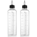 8.5oz Transparent Hair Dye Applicator Bottle with Graduated Scale – Leak-Proof, Professional-Grade Squeeze Bottle